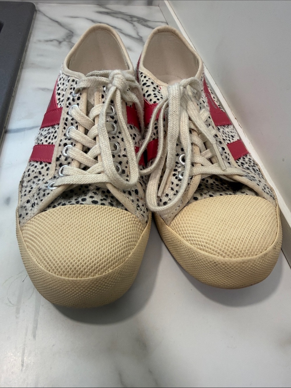 Gola Coaster Pink Cream cheetah trainers Women’s Size 7 - Picture 7 of 12